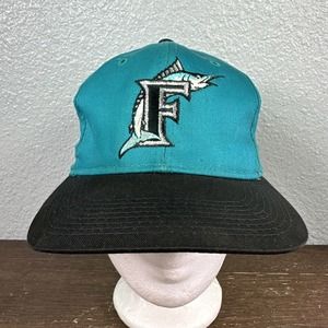 Vintage Florida Marlins Snapback Hat Adult Blue MLB Baseball Youngan 90s